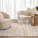 Nova Abstract Ivory Lines Rug