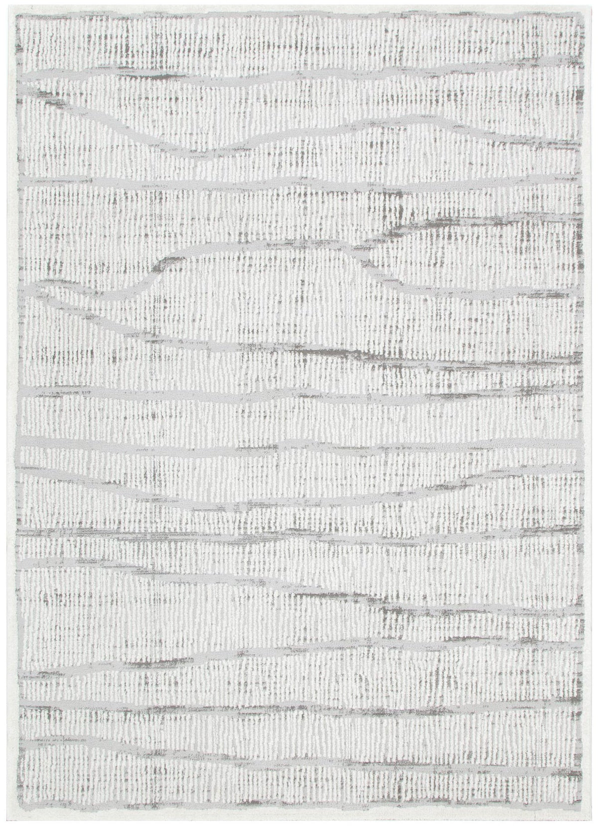 Nova Abstract Silver Lines Rug
