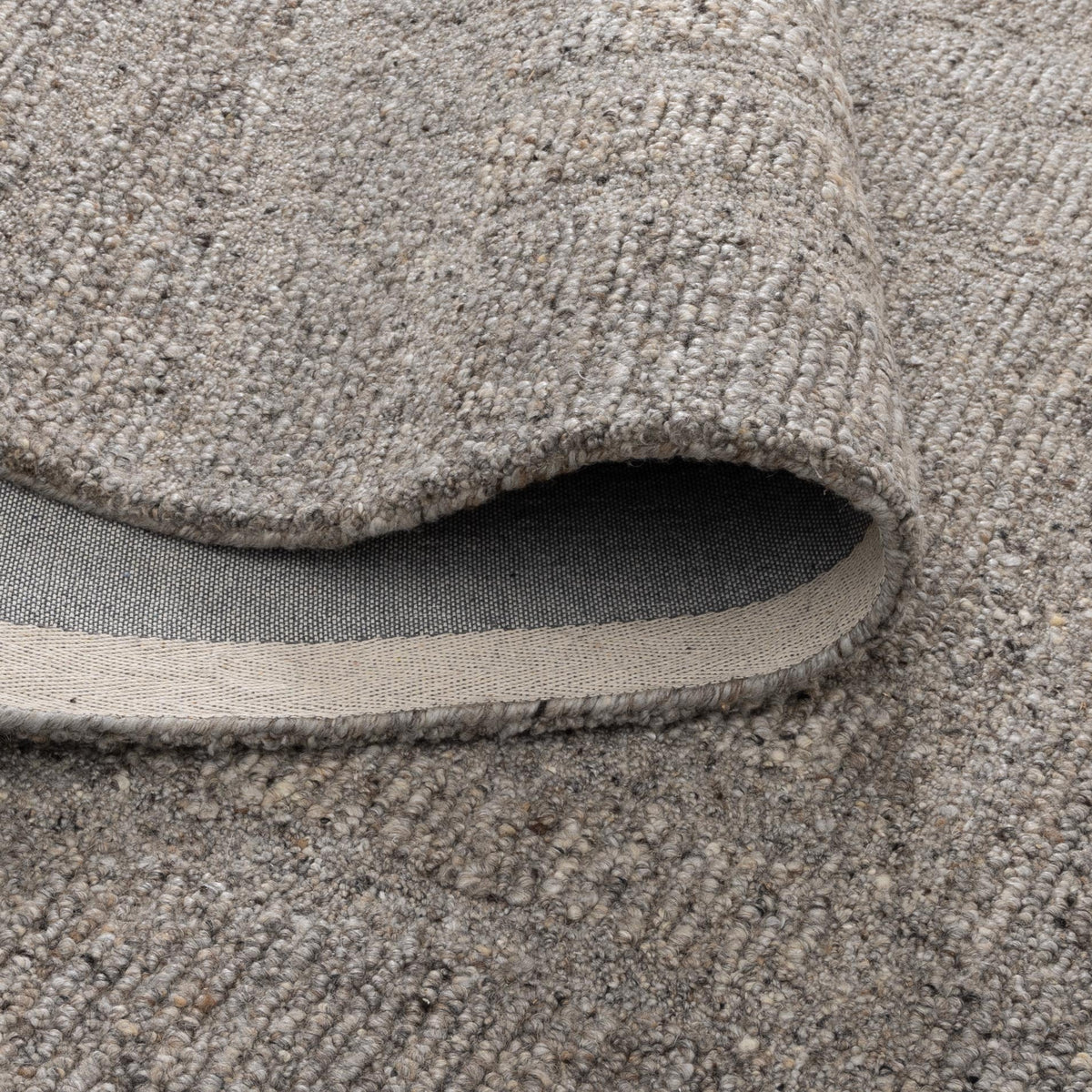 Rowan Brown Grey Modern Wool Rug