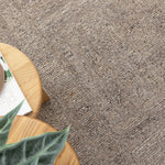 Rowan Brown Grey Modern Wool Rug