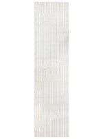 Arcadia Ribbed Arch Geometric Textured White Rug