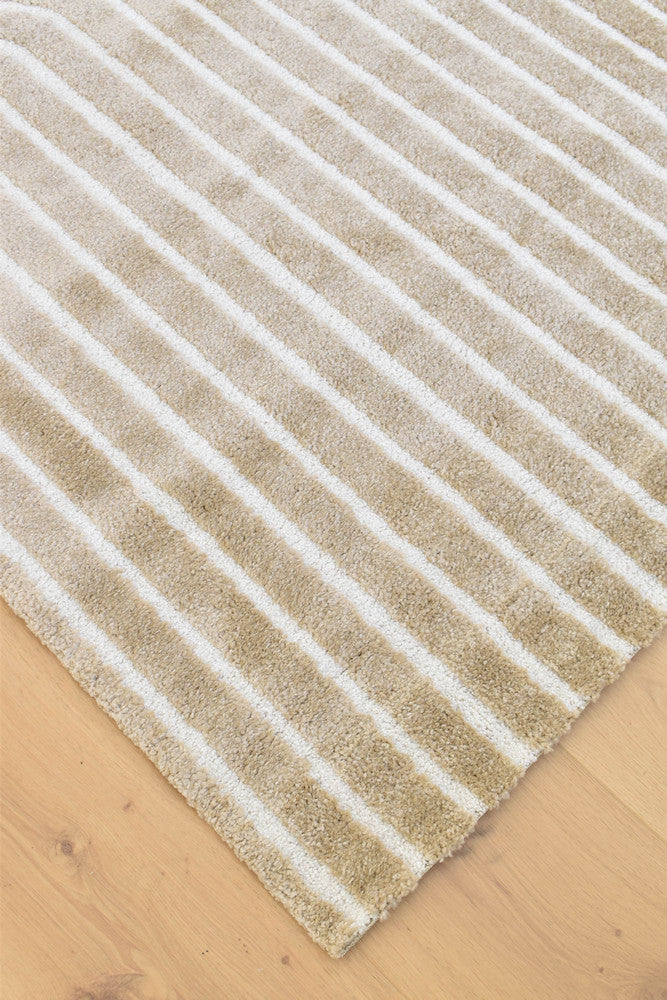 Arcadia Ribbed Arch Geometric Textured Cocoa Rug