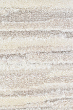 Arcadia Abstract Striated Linear Textured Cream Rug
