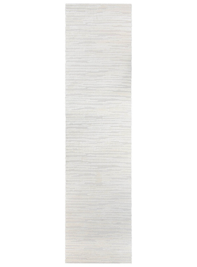 Arcadia Abstract Striated Linear Textured Latte Rug