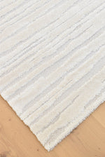 Arcadia Abstract Striated Linear Textured Latte Rug