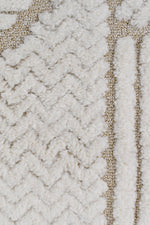 Contour Modern Sculpted Arches Textured Beige Rug