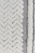 Contour Modern Sculpted Arches Textured Grey Rug