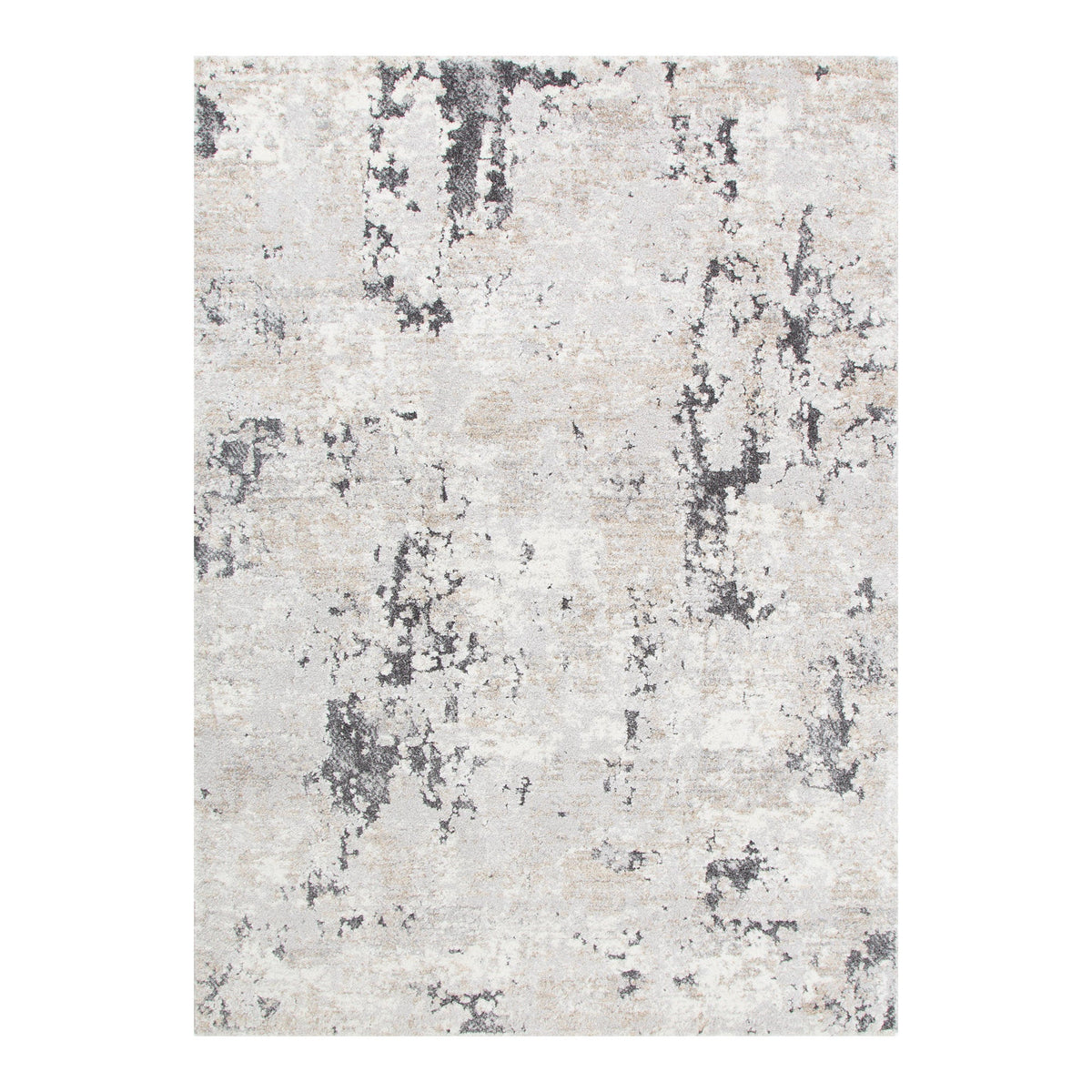 Aspen Abstract Textured Grey Beige Rug