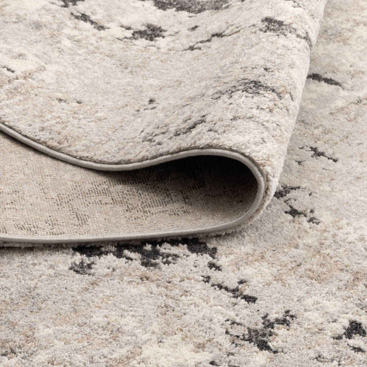 Aspen Abstract Textured Grey Beige Rug