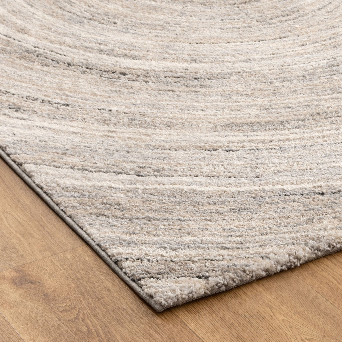 Aspen Modern Ripple Grey Beige Rug