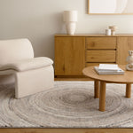 Aspen Modern Ripple Grey Beige Rug