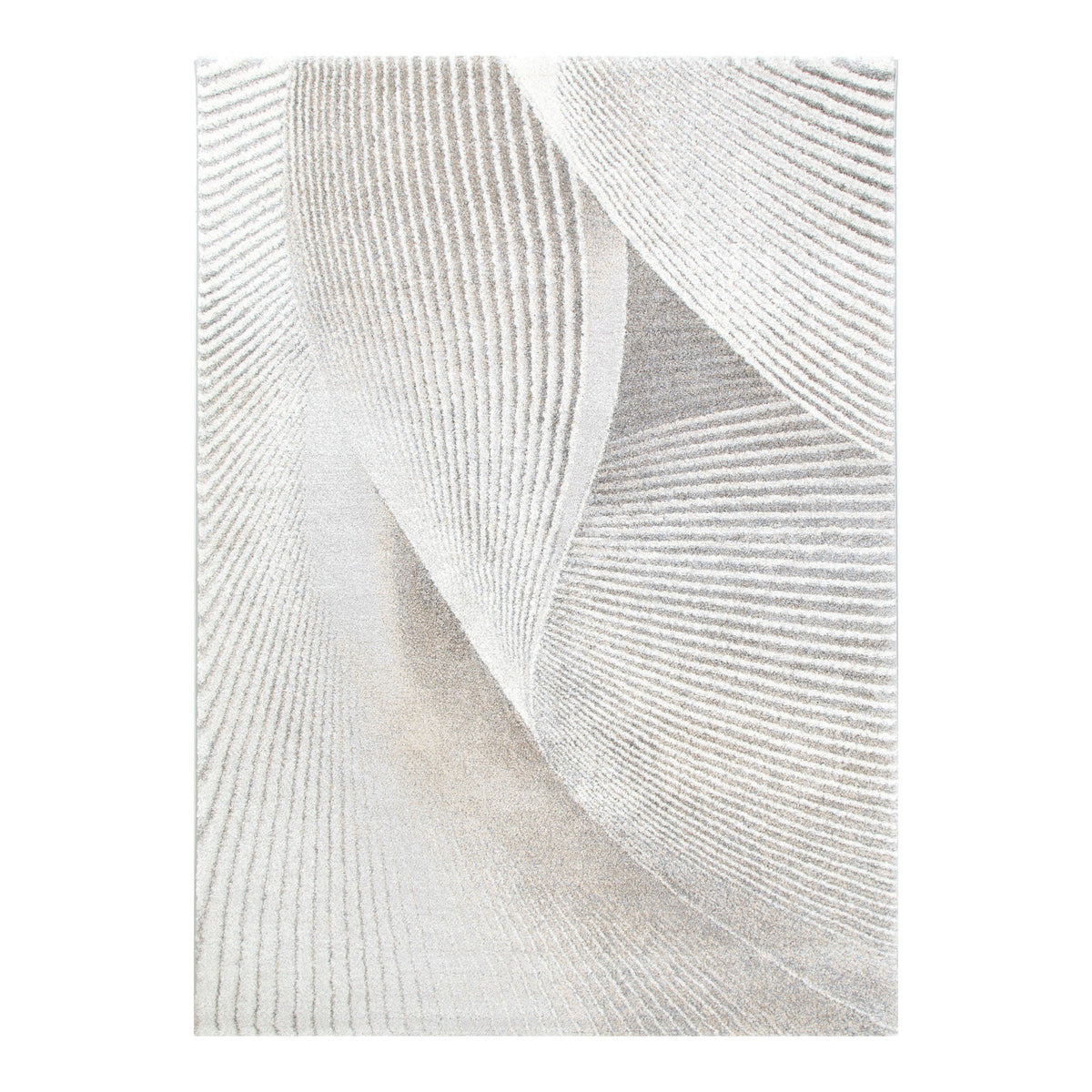 Aspen Abstract Contour Grey Beige Rug