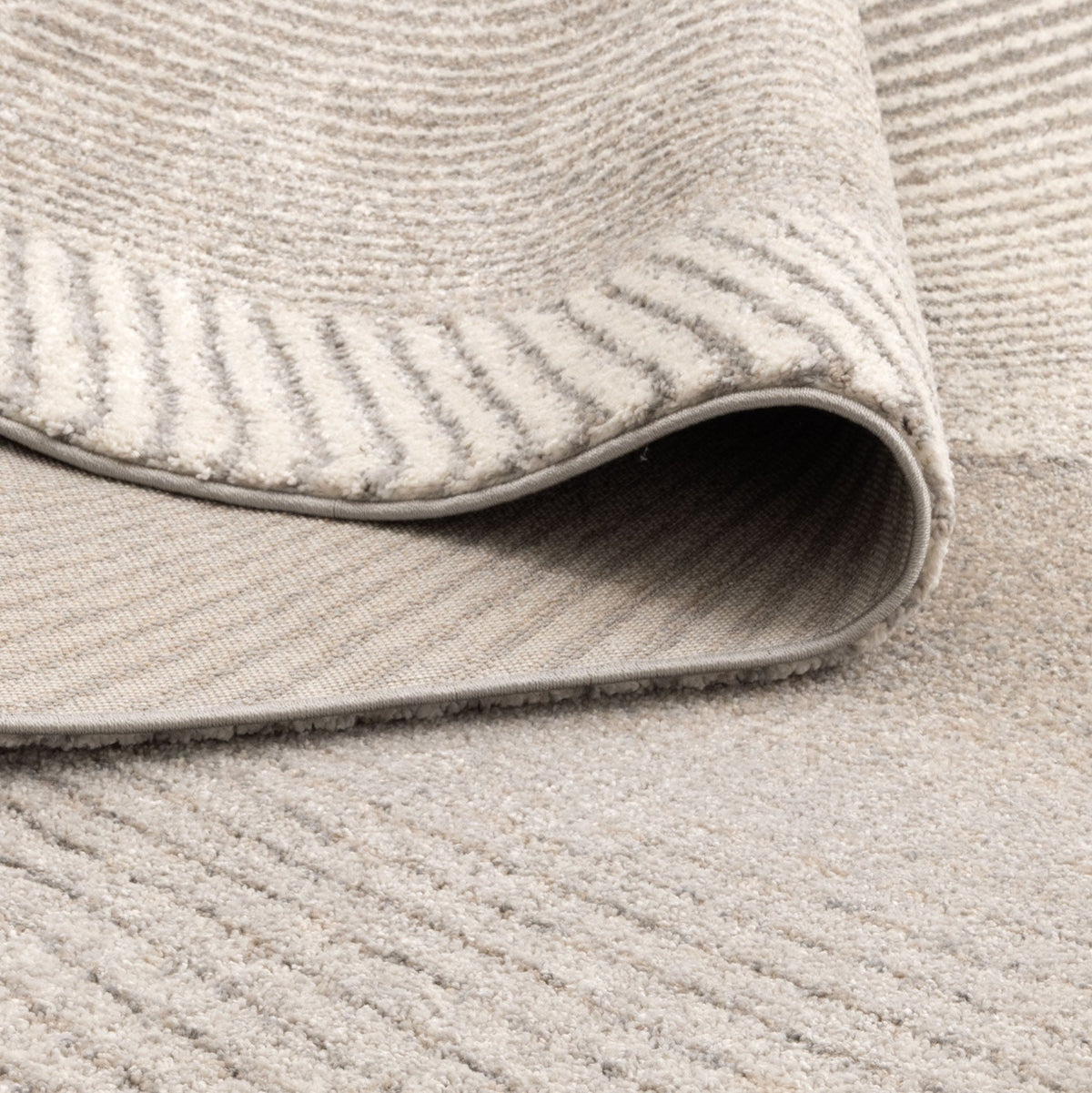 Aspen Abstract Contour Grey Beige Rug