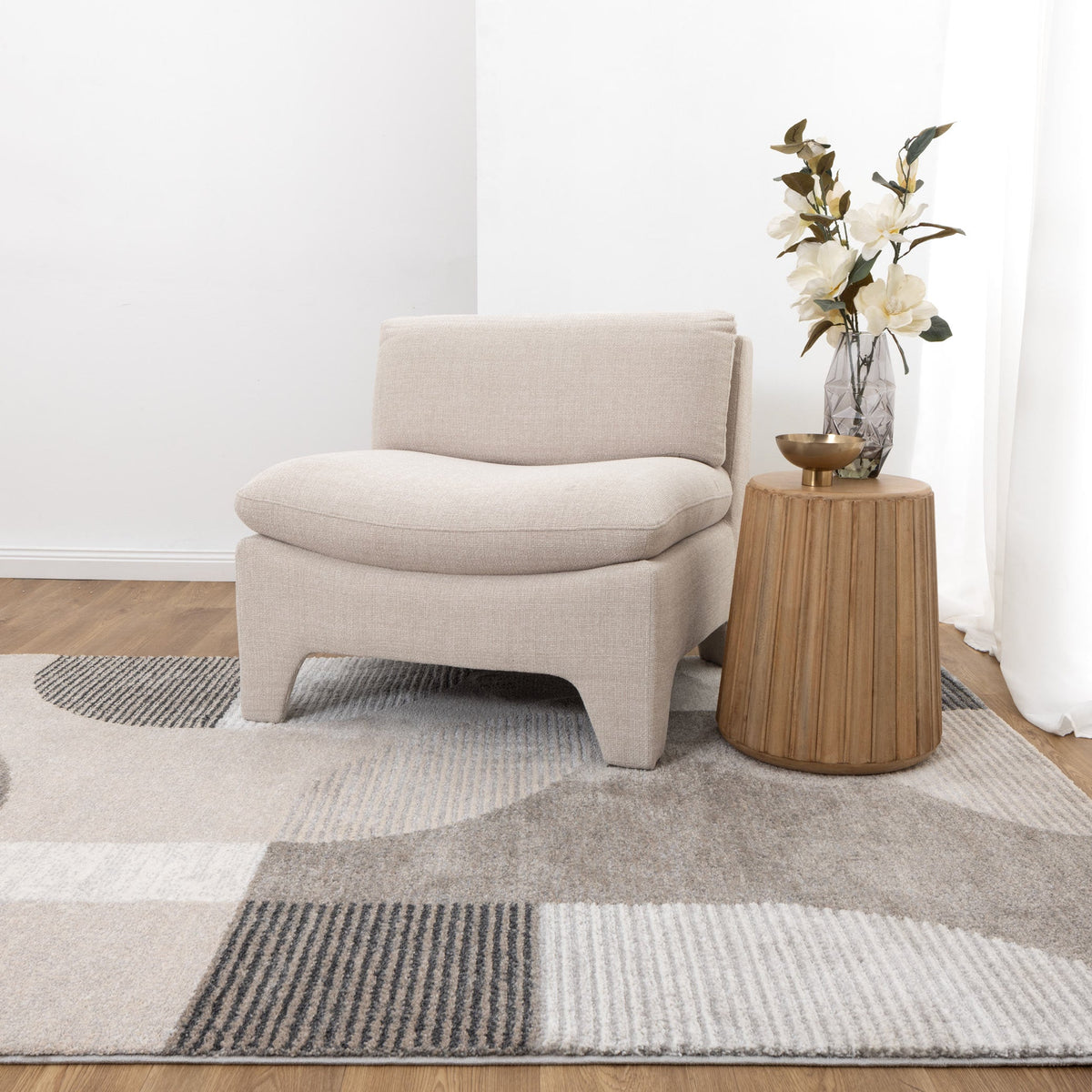 Aspen Grey Beige Arches Rug