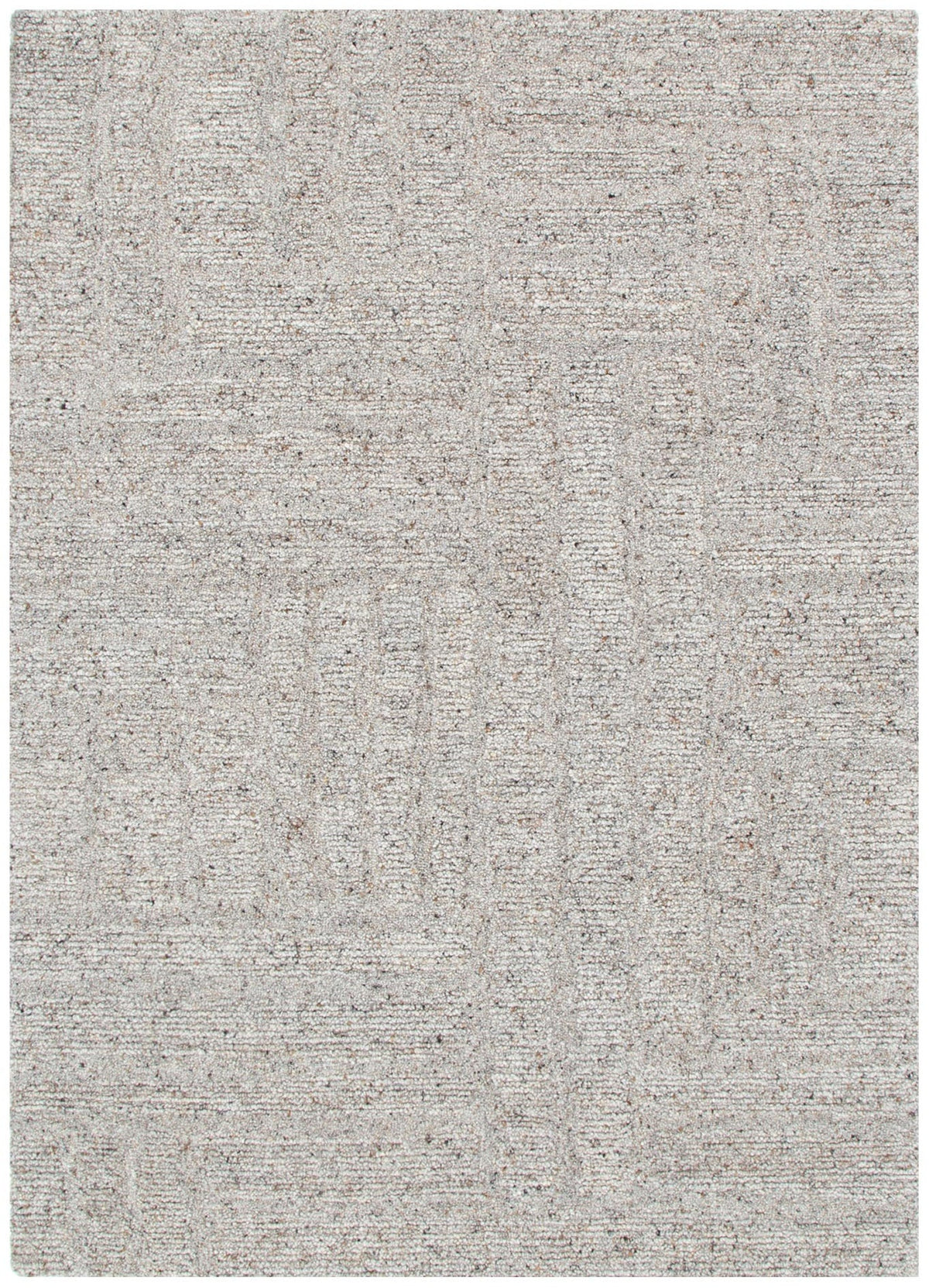 Rowan Greige Modern Wool Rug
