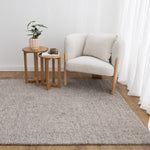 Rowan Greige Modern Wool Rug