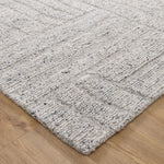 Rowan Grey Modern Wool Rug