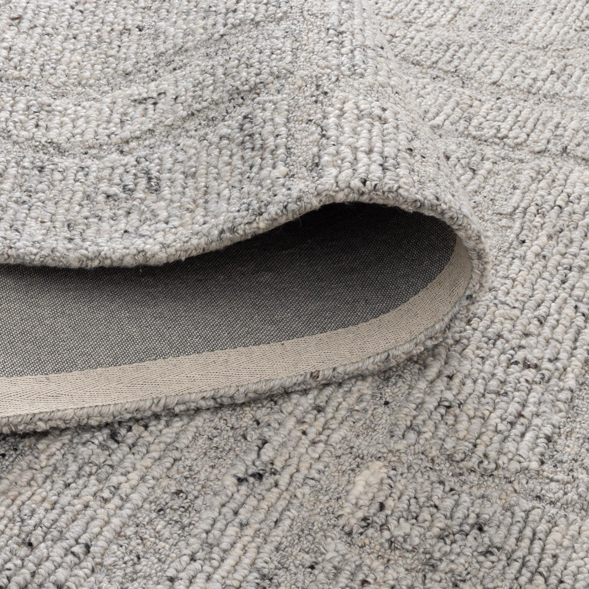 Rowan Grey Modern Wool Rug