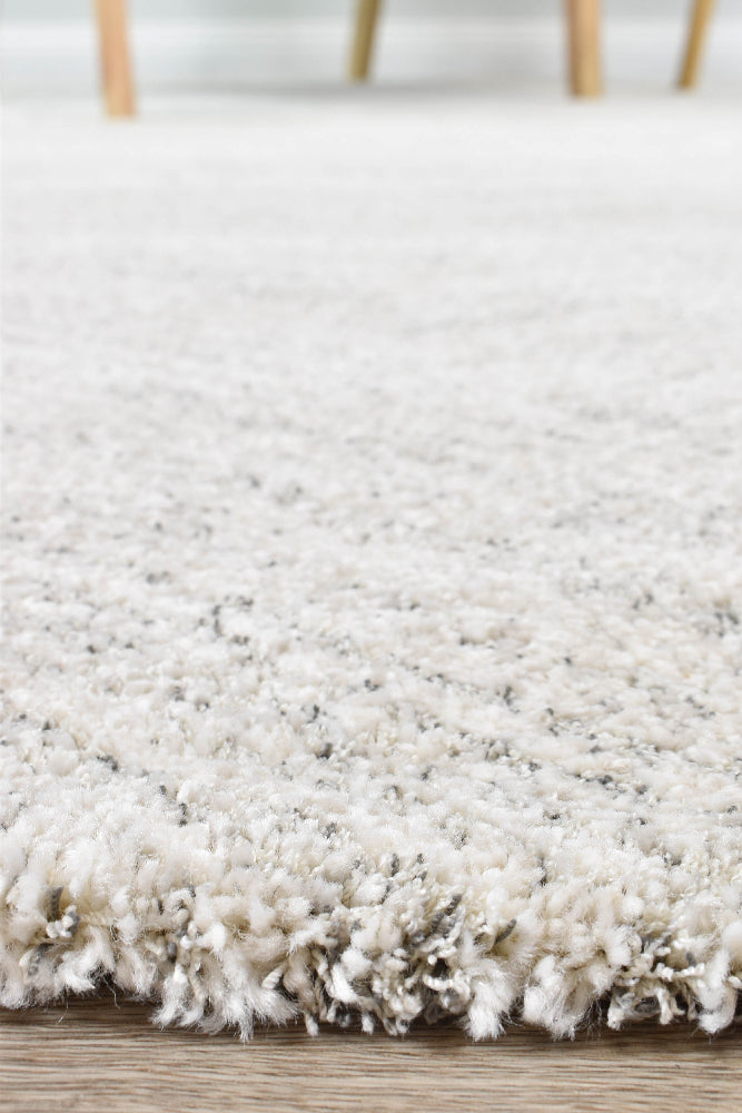 Nirvana Grey Multi-Directional Geometric Linear Plush Rug