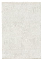 Nirvana Light Grey Organic Ripple Plush Rug