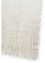 Nirvana Light Grey Organic Ripple Plush Rug