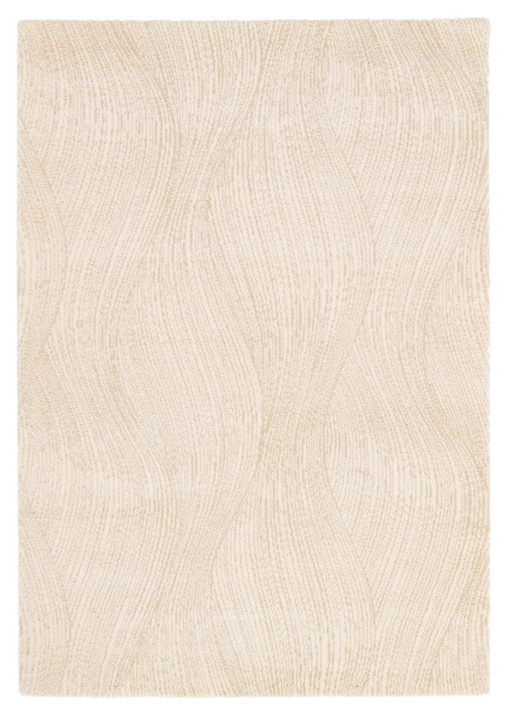Nirvana Natural Cream Organic Ripple Plush Rug
