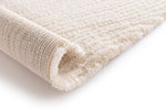 Nirvana Natural Cream Organic Ripple Plush Rug