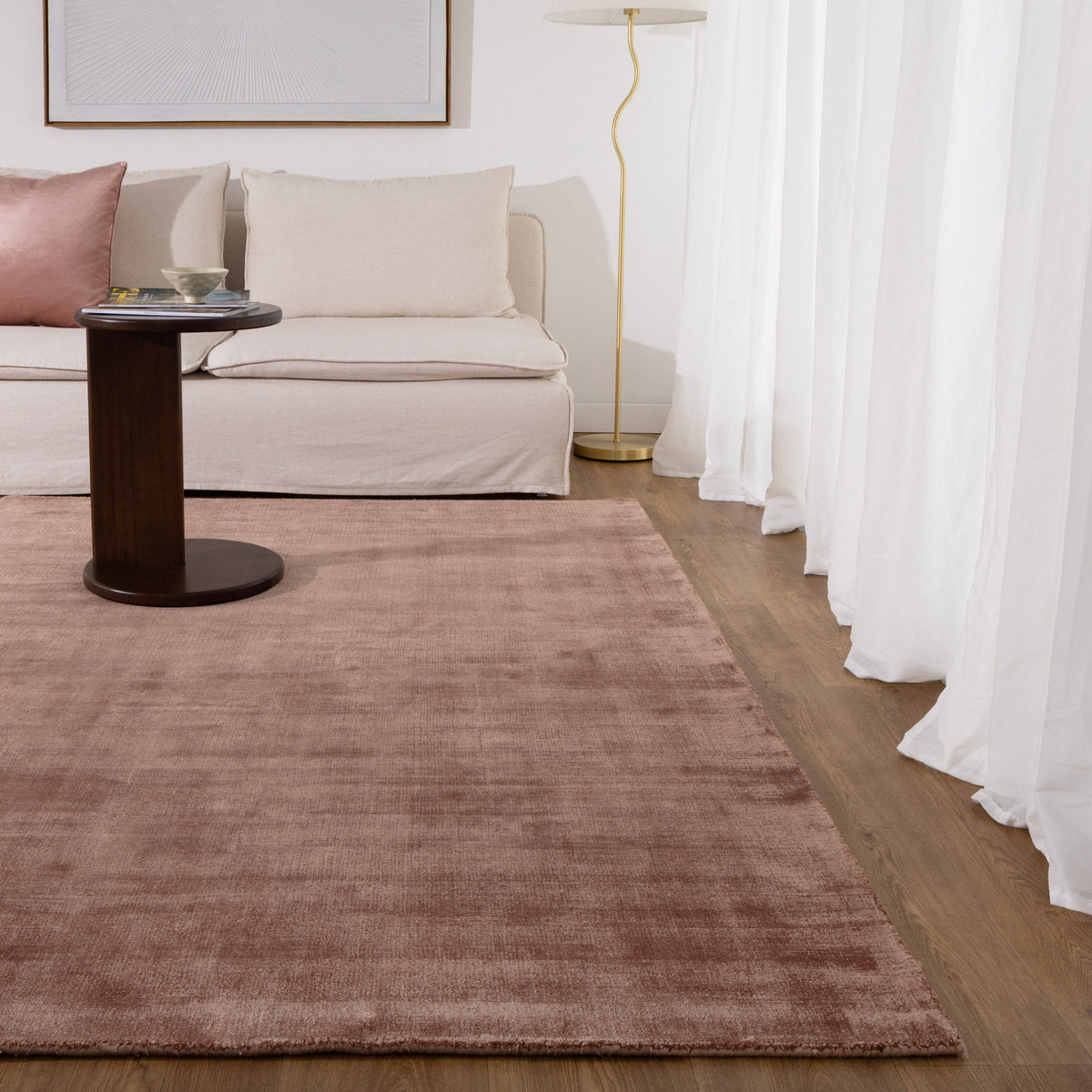 Lumina Rose Brown Rug