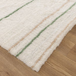 Sierra Olive Stripe Washable Wool Rug
