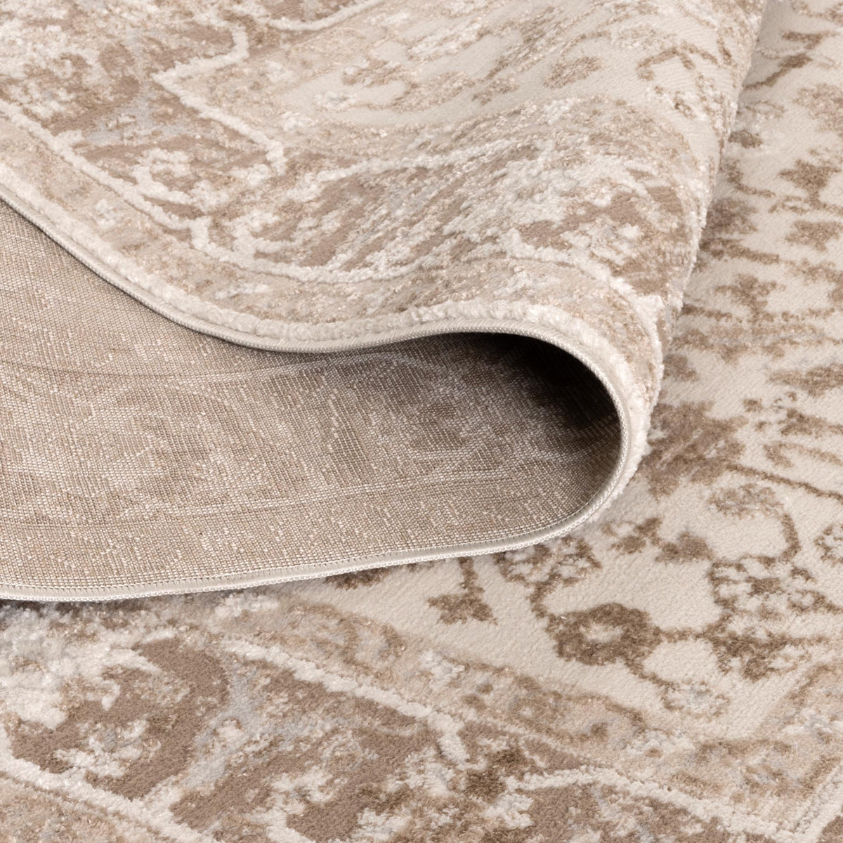Nova Oriental Border Beige Rug