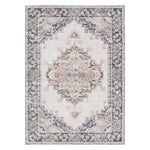 Sunday Transitional Beige Grey Machine Washable Rug
