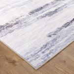 Sunday Abstract Blue Multi Machine Washable Rug