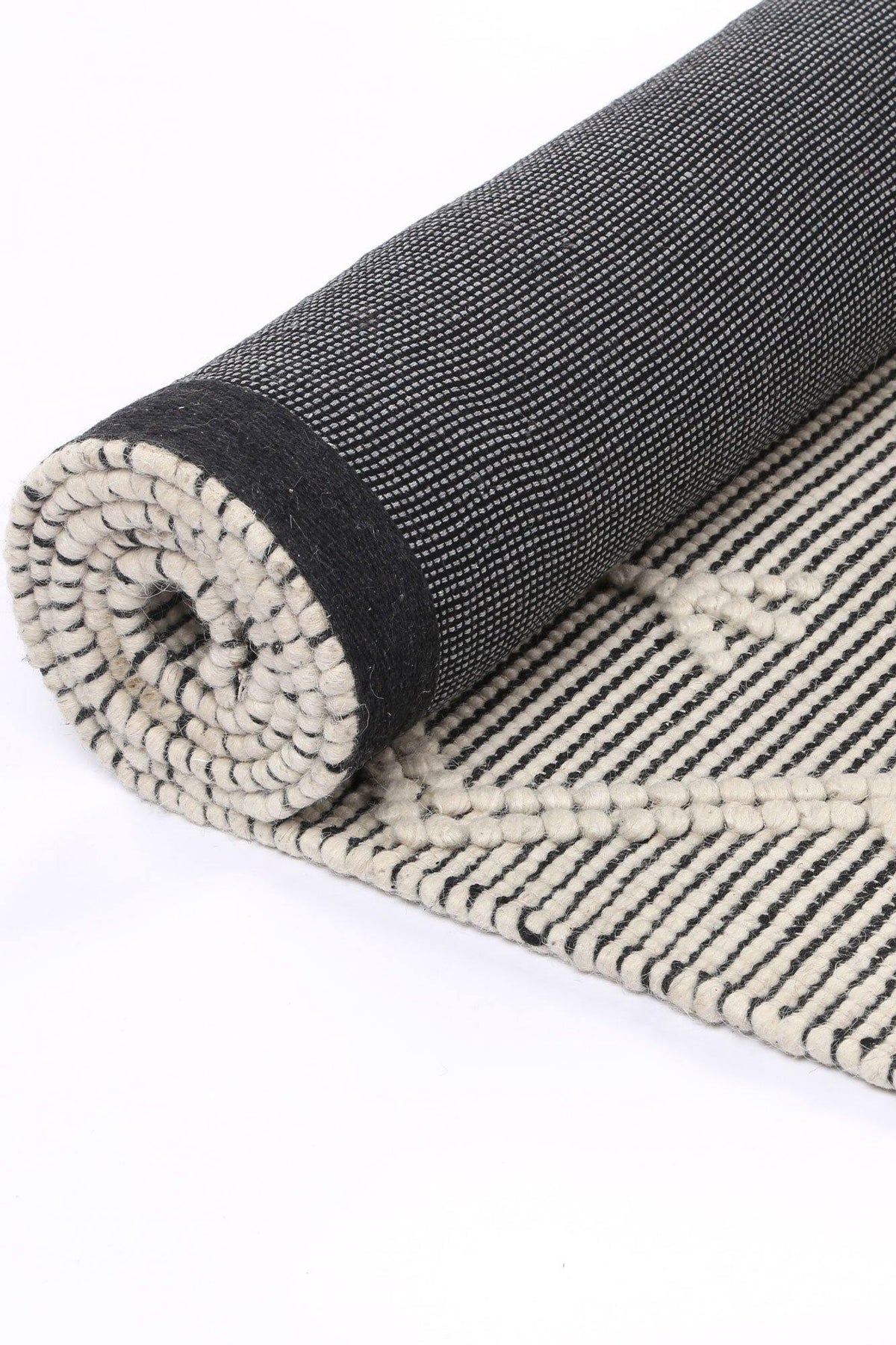 Cora Boho Chic Cream Wool Rug - The Rugs