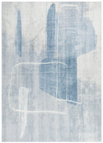 Velvet Luxe Abstract Blue Washable Rug, [cheapest rugs online], [au rugs], [rugs australia]