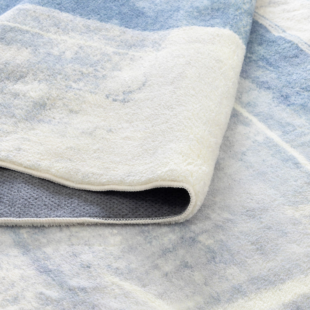 Velvet Luxe Abstract Blue Washable Rug, [cheapest rugs online], [au rugs], [rugs australia]