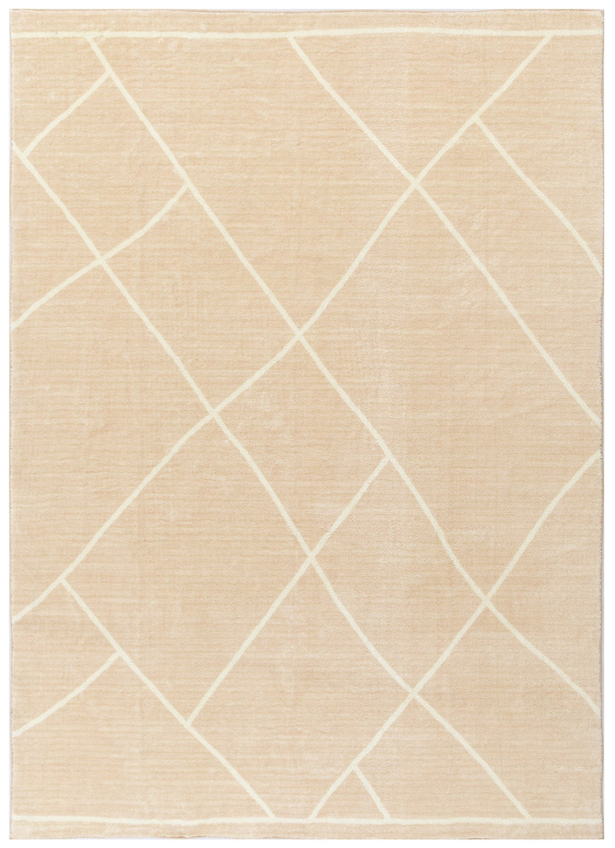 Velvet Luxe Diamonds Beige Washable Rug, [cheapest rugs online], [au rugs], [rugs australia]