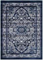 Eden Navy Transistional Traditional Rug