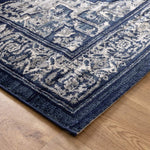 Eden Navy Transistional Traditional Rug