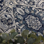 Eden Navy Transistional Traditional Rug