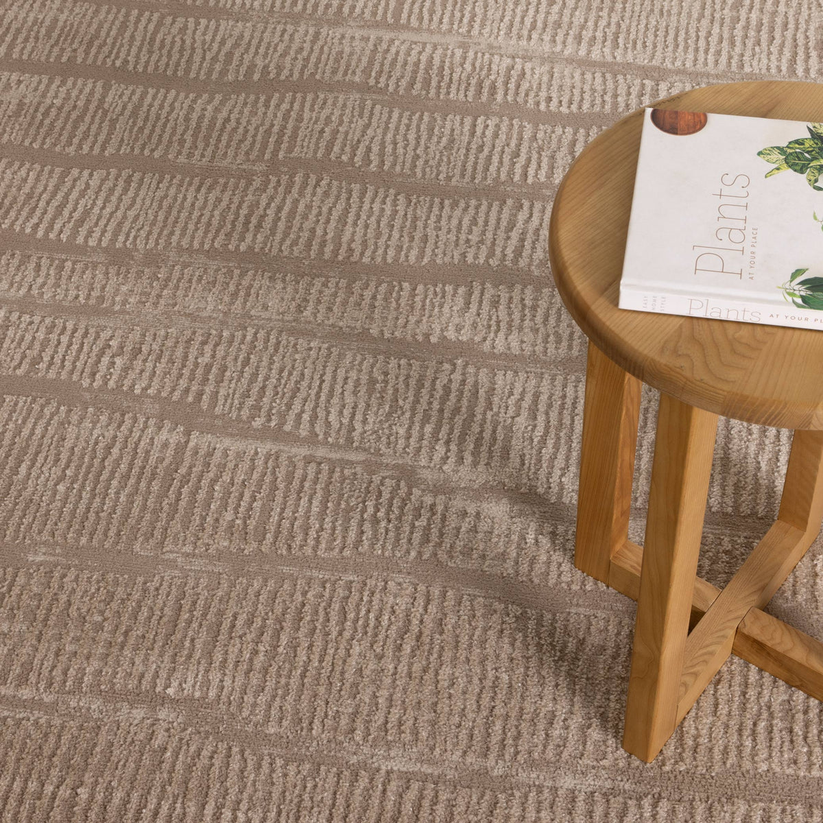 Nova Abstract Beige Lines Rug
