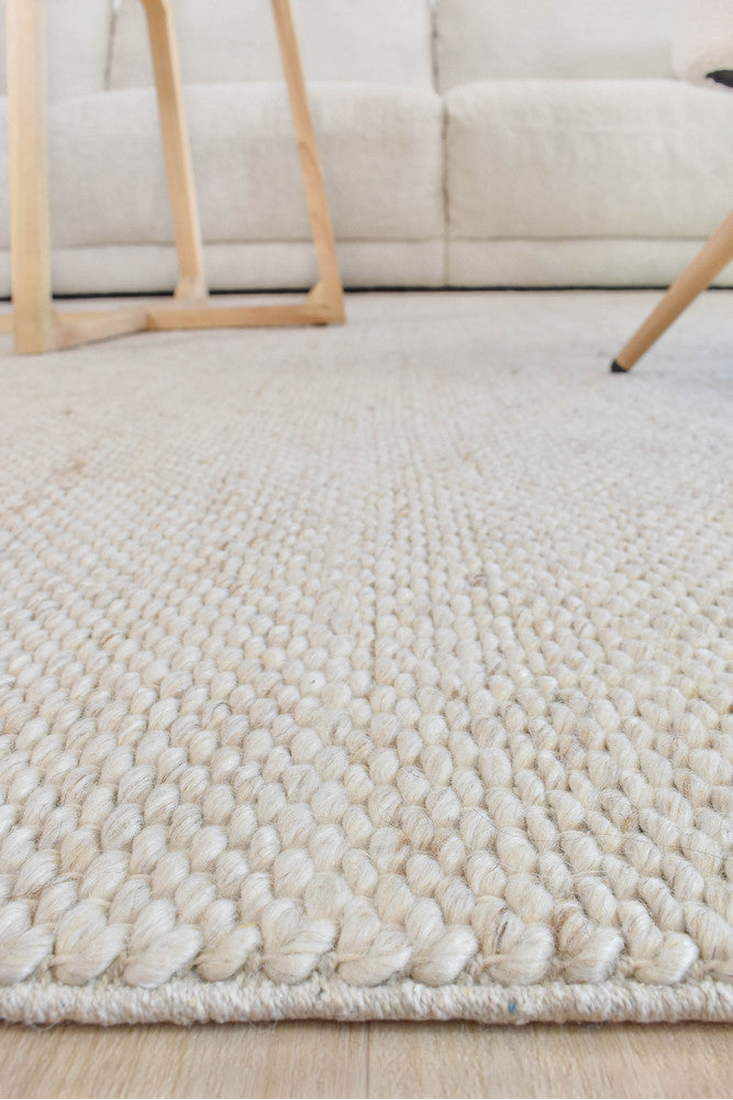 Sienna Earth Linen Wool Rug