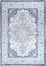 Halo Navy Medallion Non-Slip Rug, [cheapest rugs online], [au rugs], [rugs australia]