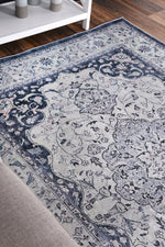 Halo Navy Medallion Non-Slip Rug, [cheapest rugs online], [au rugs], [rugs australia]