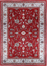 Halo Traditional Floral Border Red Non-Slip Rug, [cheapest rugs online], [au rugs], [rugs australia]