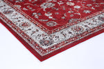 Halo Traditional Floral Border Red Non-Slip Rug, [cheapest rugs online], [au rugs], [rugs australia]