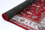 Halo Traditional Floral Border Red Non-Slip Rug, [cheapest rugs online], [au rugs], [rugs australia]