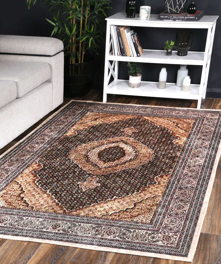 Halo Medallion Gold Non-Slip Rug, [cheapest rugs online], [au rugs], [rugs australia]