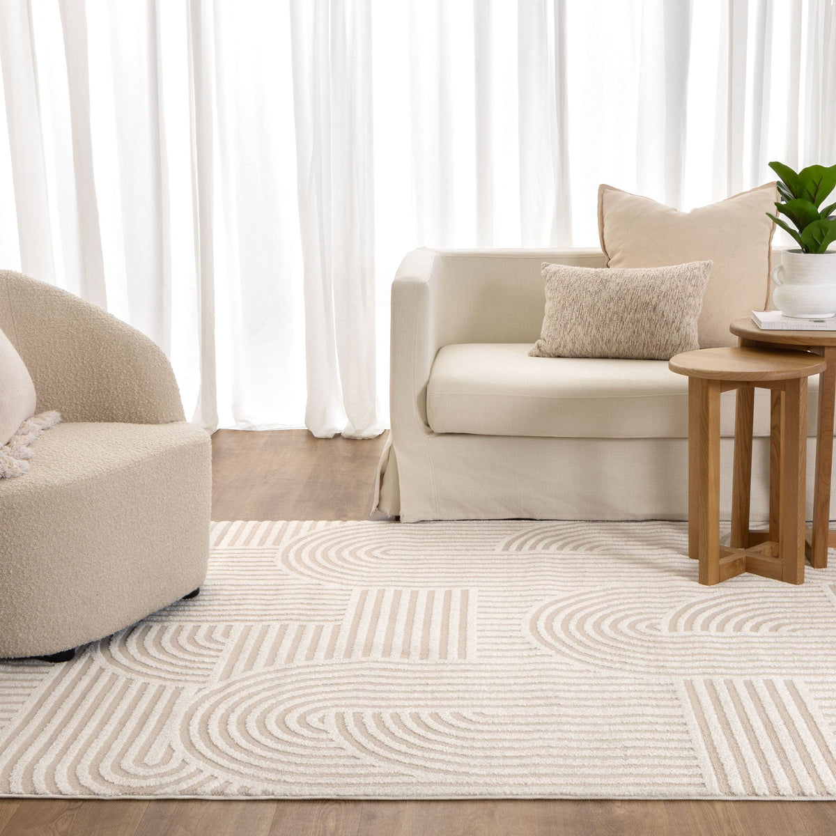 Nova Arches Beige Ivory Rug
