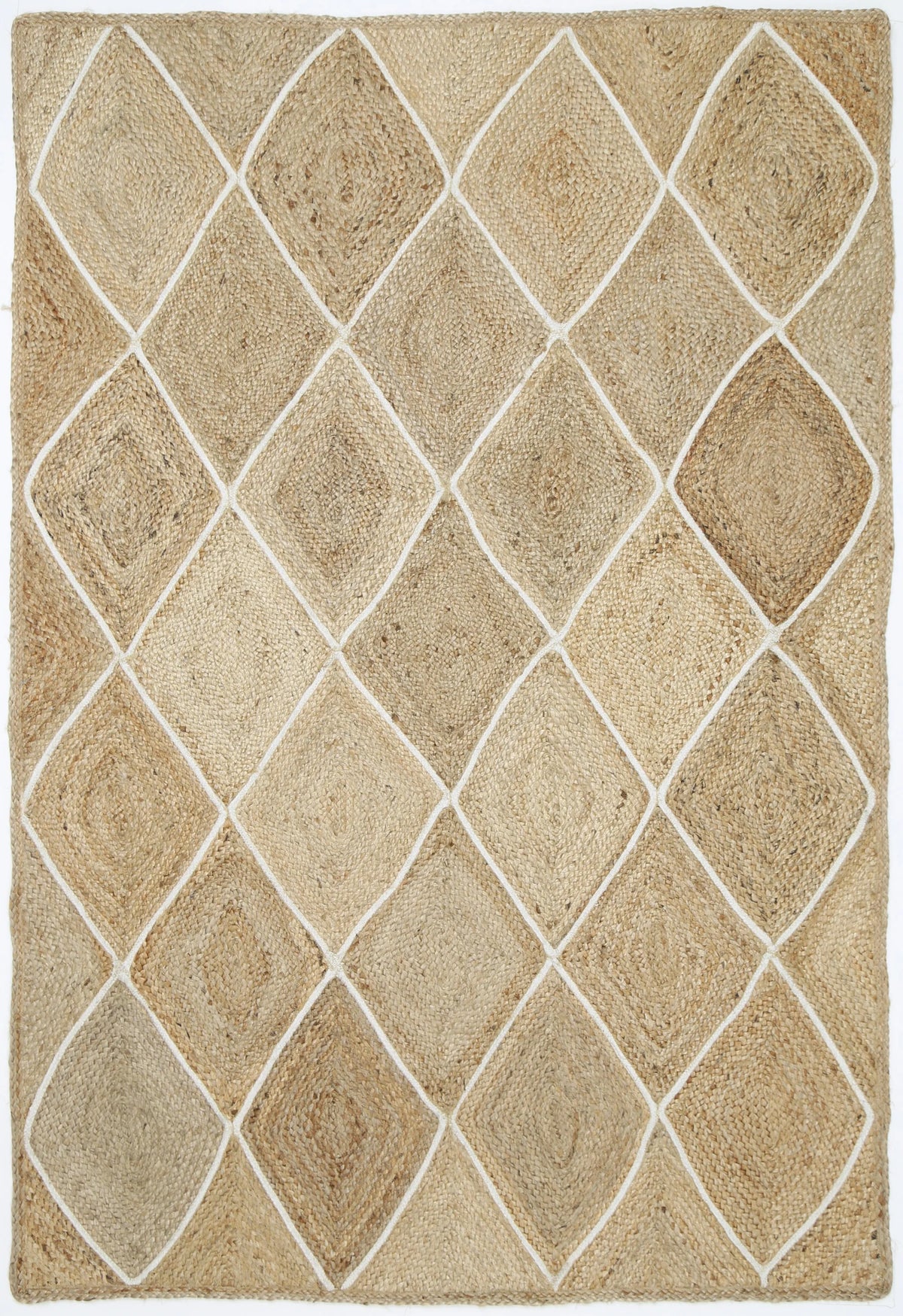 Cameron Diamond Natural Jute Rug