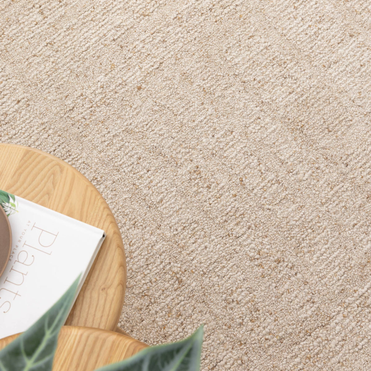 Rowan Beige Modern Wool Rug